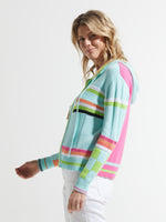 Zaket & Plover Mixed Knit Cardy