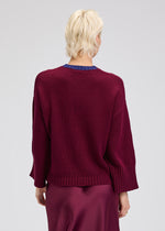 Zaket & Plover Wide Sleeve Crewneck Sweater