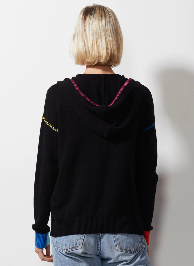 Zaket & Plover Handcrafted Hoodie in Black