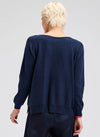 Zaket & Plover Intarsia Hearts Sweater in Dark Denim