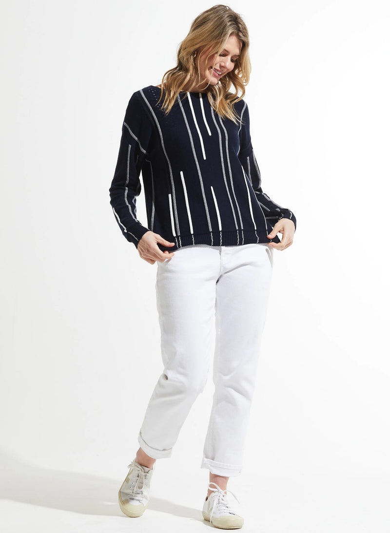 Zaket & Plover Ottoman Sweater in Ink