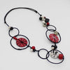 Red Hayden Disc Necklace