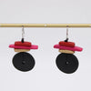 Sylca Black and Red Sabrina Earrings