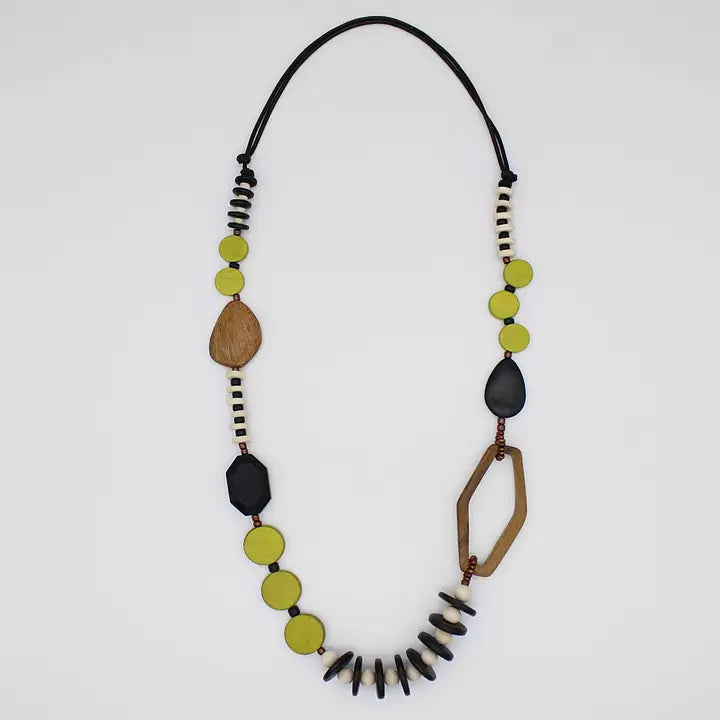 Lime Wood Gabby Necklace