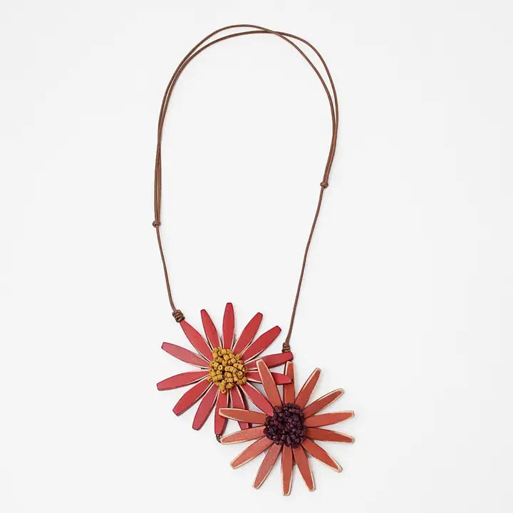 Sylca Amaya Double Flower Necklace