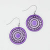 Sylca Purple Artful Lines Earring