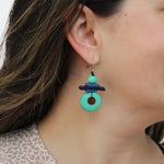 Assuta Earrings in Teal