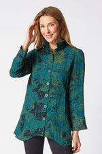 Habitat Express Floral Artist Shirt in Everglade
