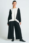 Planet Color Block Sweater in Black/Stone