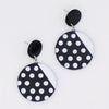 Sylca Celine Black and White Statement Earrings
