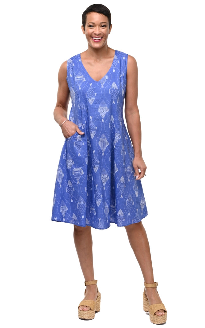 Tulip Myla Dress in Go Fish - Harper Greer