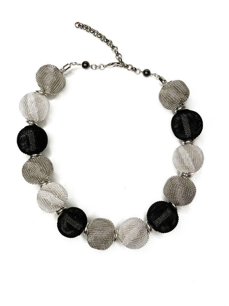Erica Zap Mesh Necklace with Large Beads