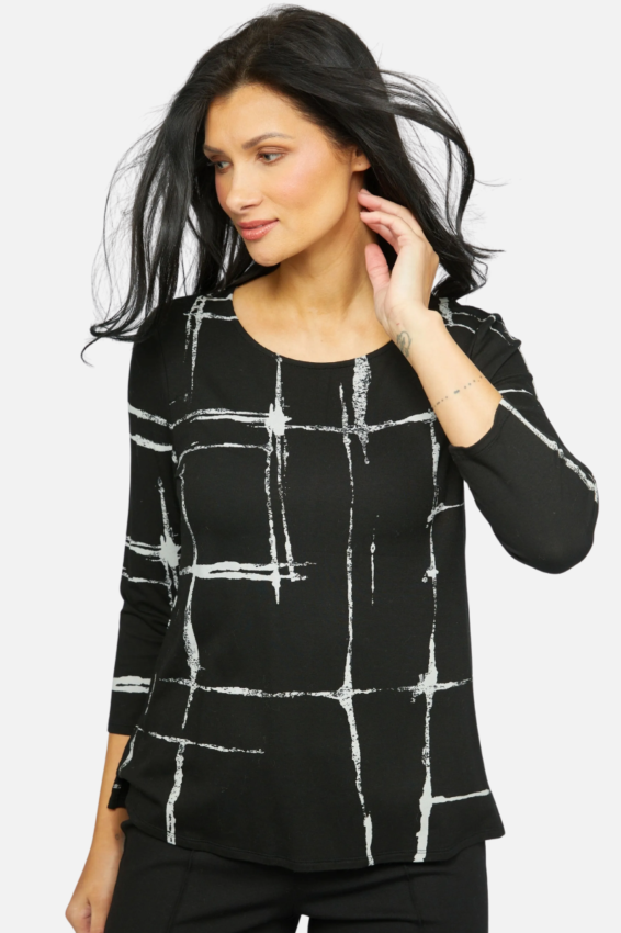 Olivia by Habitat Arthouse Grid Easy Tee