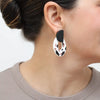 Sylca Terra Noir Statement Stud Earrings