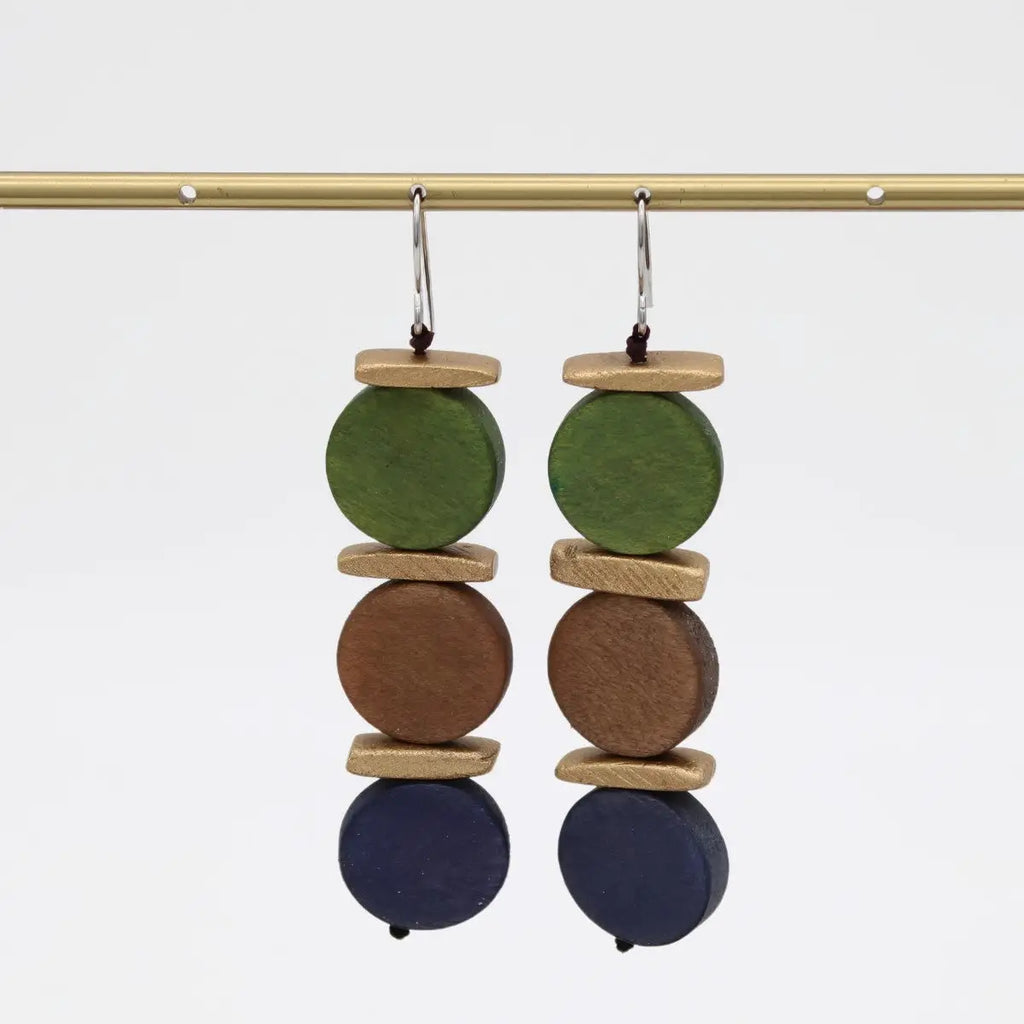 Percy Earth Toned Dangle Earrings