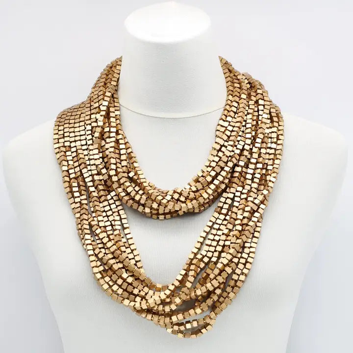 Jianhui London Pashmina Necklace in Gold