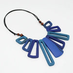 Blue Hues Boho Bloom Necklace