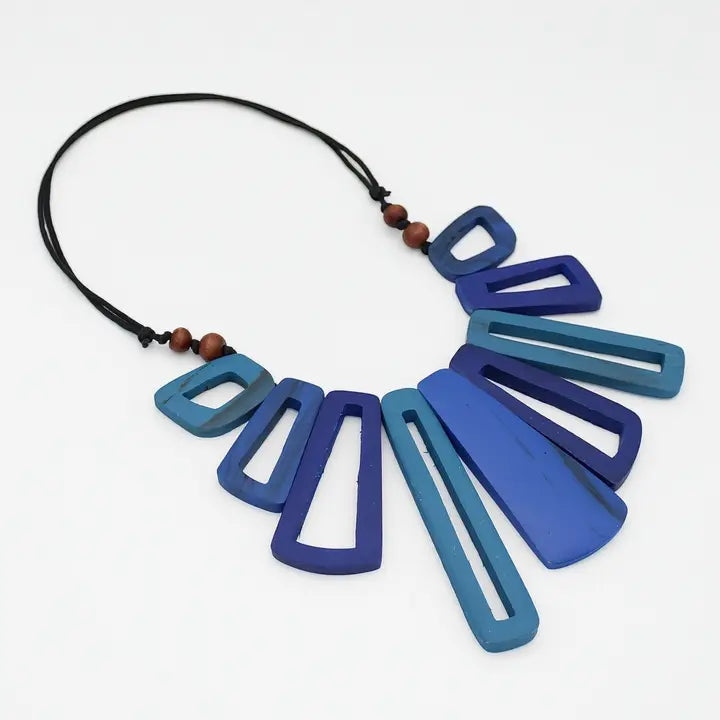 Blue Hues Boho Bloom Necklace