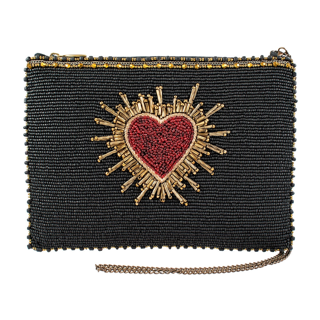 Mary Frances Affection Heart Mini Crossbody Handbag