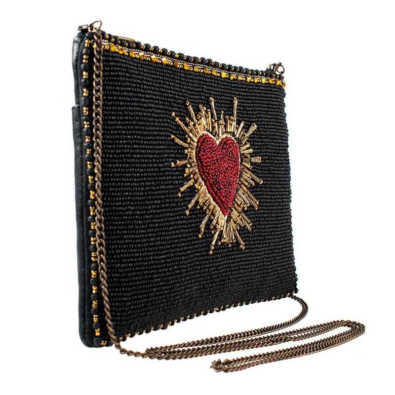 Mary Frances Affection Heart Mini Crossbody Handbag