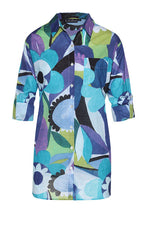 Boyfriend Shirt in Blue Retro
