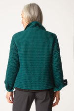 Habitat Washed Honeycomb Shacket in Juniper