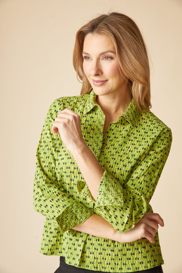 Habitat Mix & Match Geo Jill Shirt in Lentil - Harper Greer