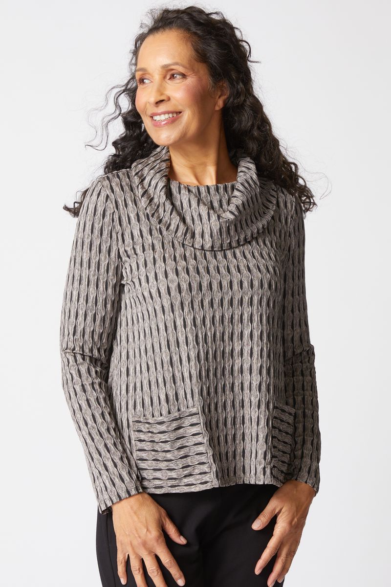 Habitat Newport Knit Pocket Top in Driftwood