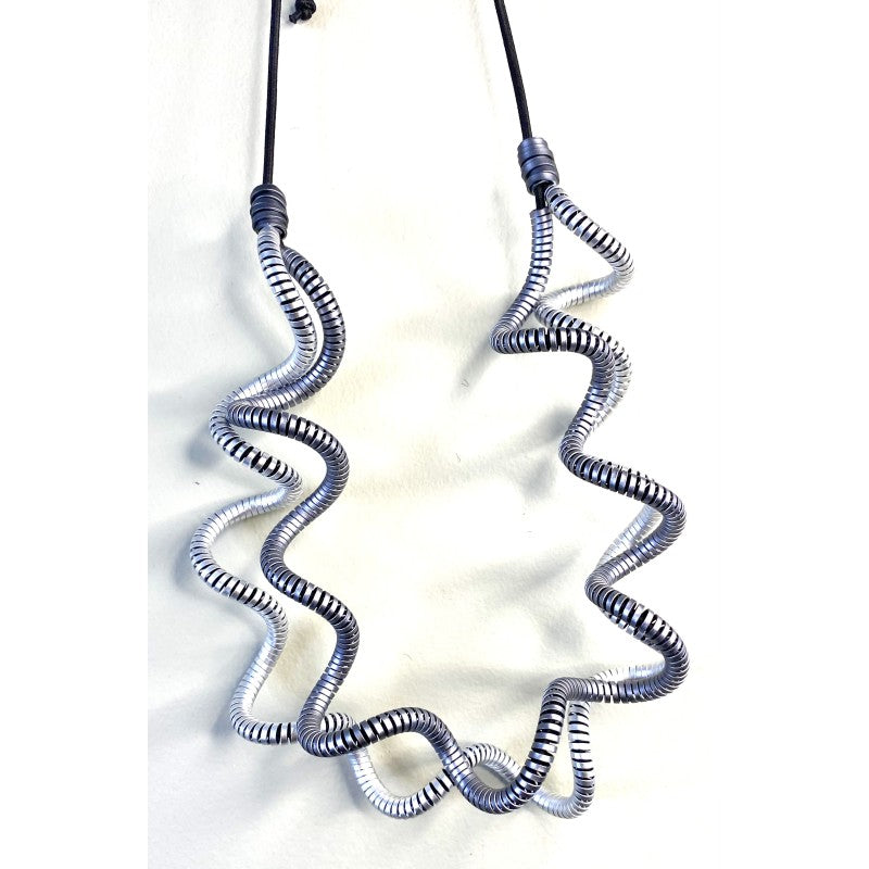 Monica Krexa Geneva Necklace in Sliver/Pewter - Harper Greer