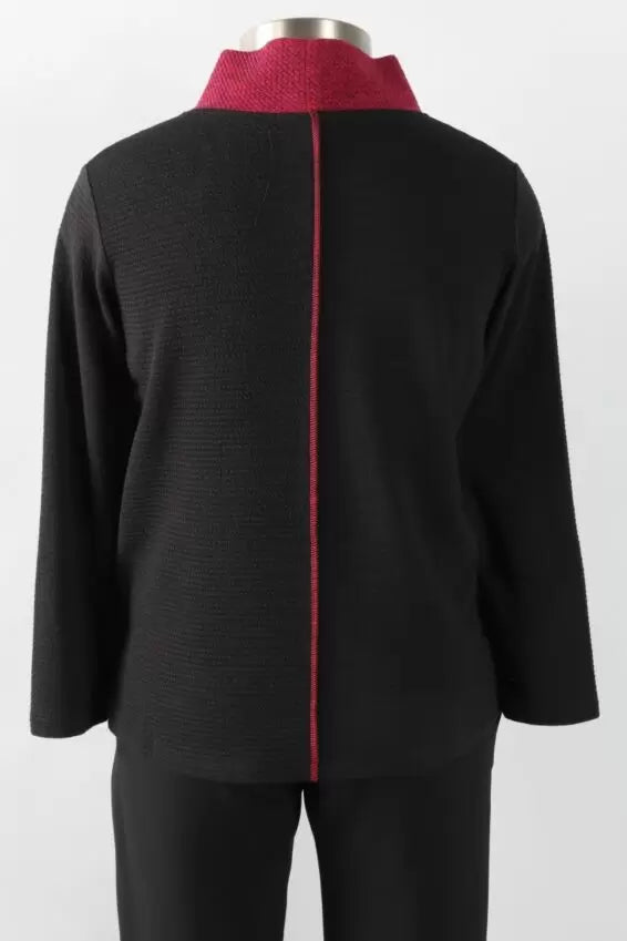 Christopher Calvin Mock Neck Top in Punch
