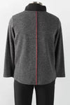 Christopher Calvin Mock Neck Top in Grey