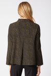 Habitat Crinkle Crepe Mosaic Easy Jacket in Lichen