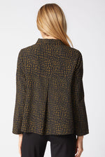 Habitat Crinkle Crepe Mosaic Easy Jacket in Lichen