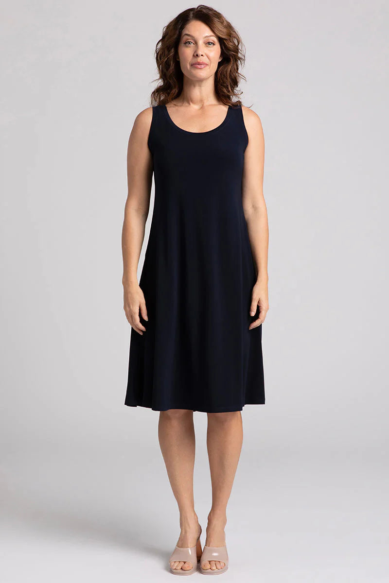 Sympli Nu Tank Dress in Navy