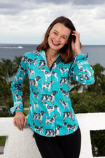 Dizzy Lizzie Rome Shirt in Pooches Print