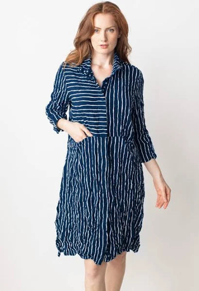 Liv by Habitat Snap Front Shirtdress in Navy