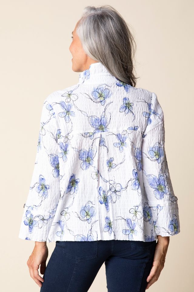 Habitat Crinkle Cotton Wildflowers Romance Shirt - Harper Greer