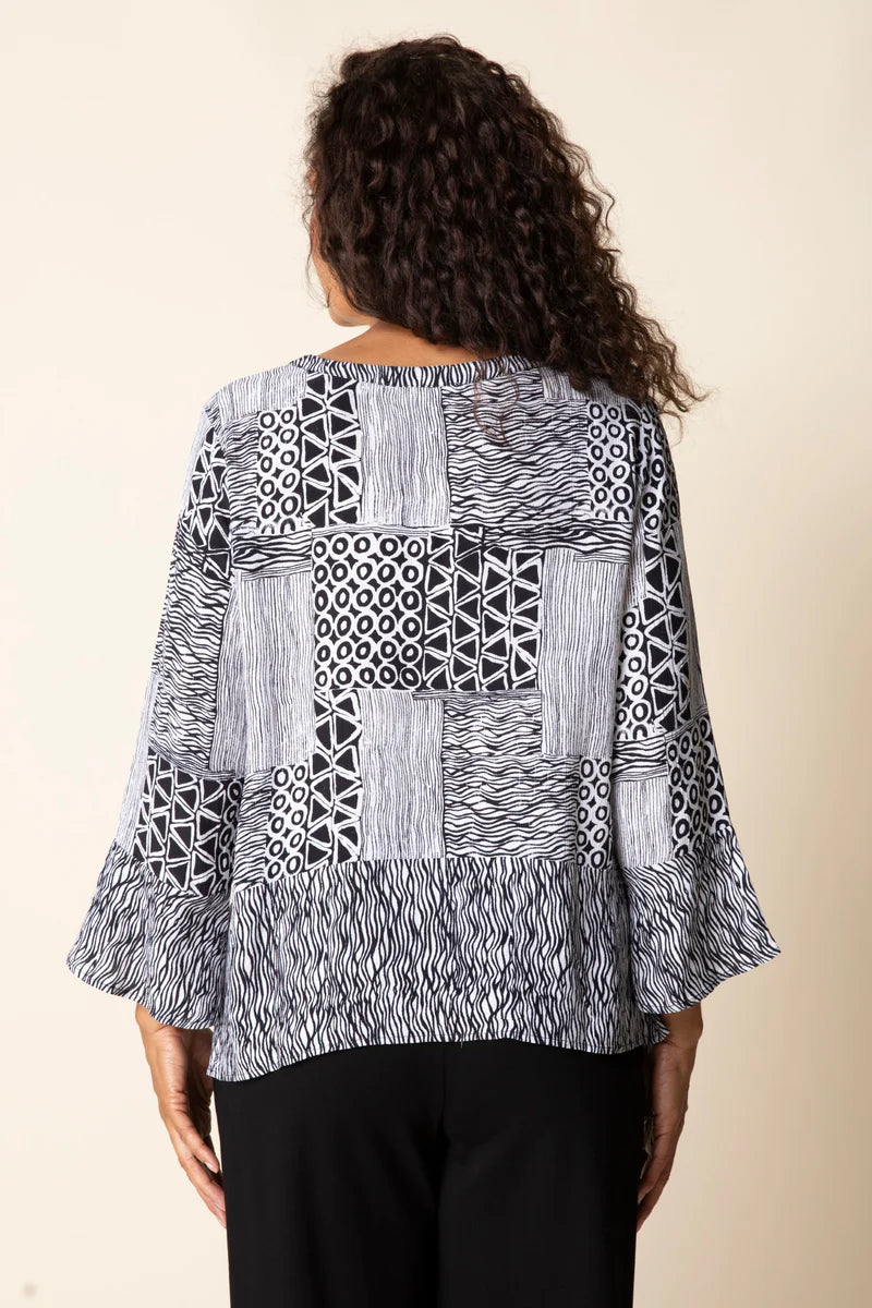 Habitat Rayon Crepe Bali Mix Pullover - Harper Greer