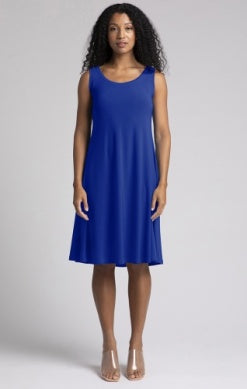 Sympli Nu Tank Dress in Lapis