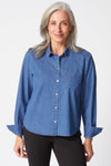 Habitat Perfect Travel Denim Shaped Shirt in Medium Denim