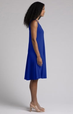 Sympli Nu Tank Dress in Lapis