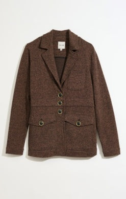 Nic + Zoe Editor Blazer in Coffee