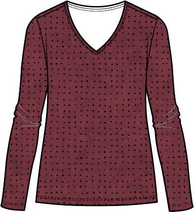 Habitat Cozy Rib Tile Pullover in Wine