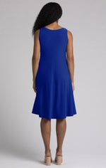 Sympli Nu Tank Dress in Lapis