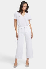 NYDJ's Teresa Wide Leg Capri in White