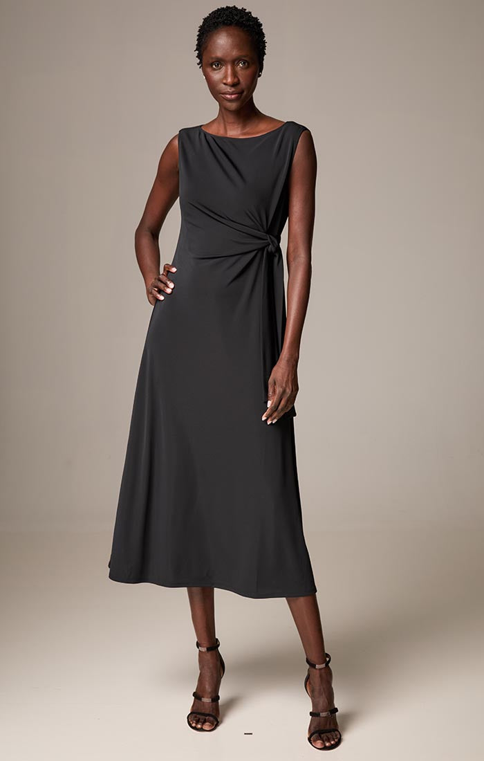 Nic + Zoe Knit Crepe Dominque Dress in Black Onyx