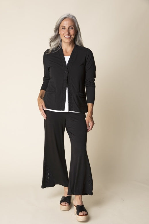 Habitat Core Travel Ruched Front Jacket in Midnight - Harper Greer