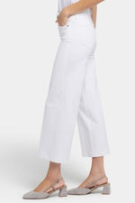 NYDJ's Teresa Wide Leg Capri in White