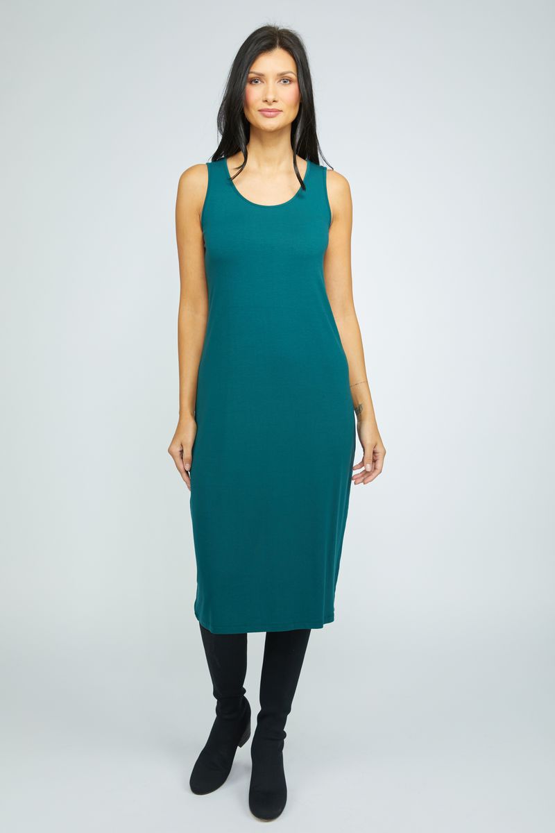 Olivia Foundation Knits Tank Dress in Marine