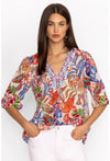 Johnny Was Easy Field Blouse in Biarritz